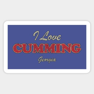 I Love Cumming, Georgia 1834 Sticker